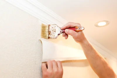 Pose de papier peint à Celoux — revêtements muraux et toiles de verre